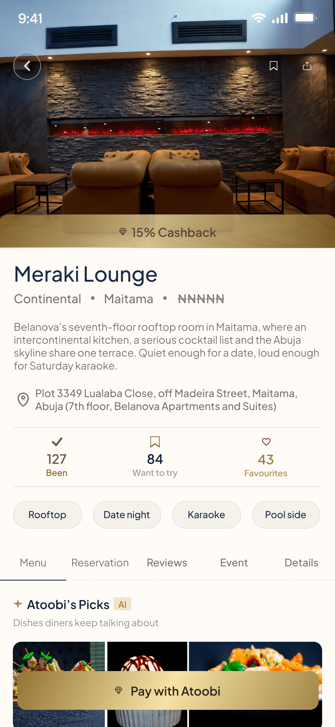 Atoobi app — earn cashback